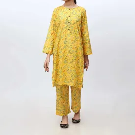 2PC- Printed Cambric Suit PS4214