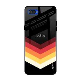 Abstract Arrow Pattern Glass Case For Realme C2