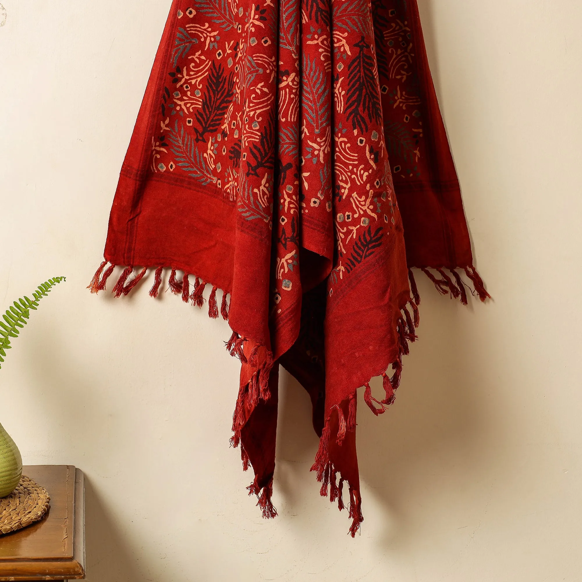 Ajrakh Block Printed Handloom Cotton Towel