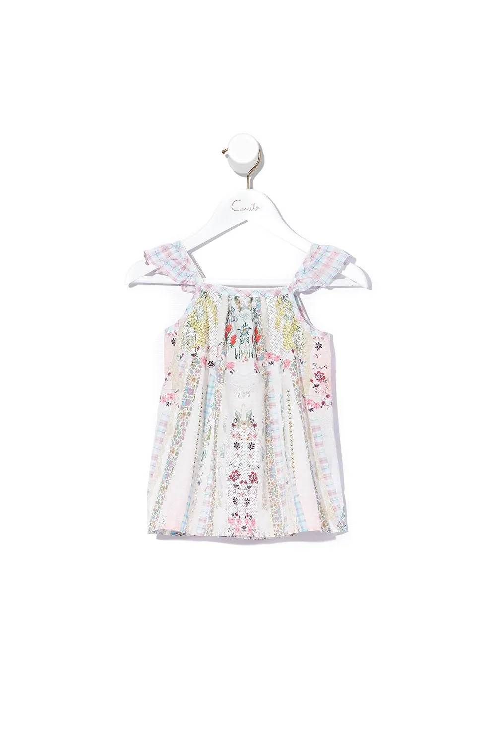 BABIES DRESS WITH FRILL STRAP PINK LEMONADE