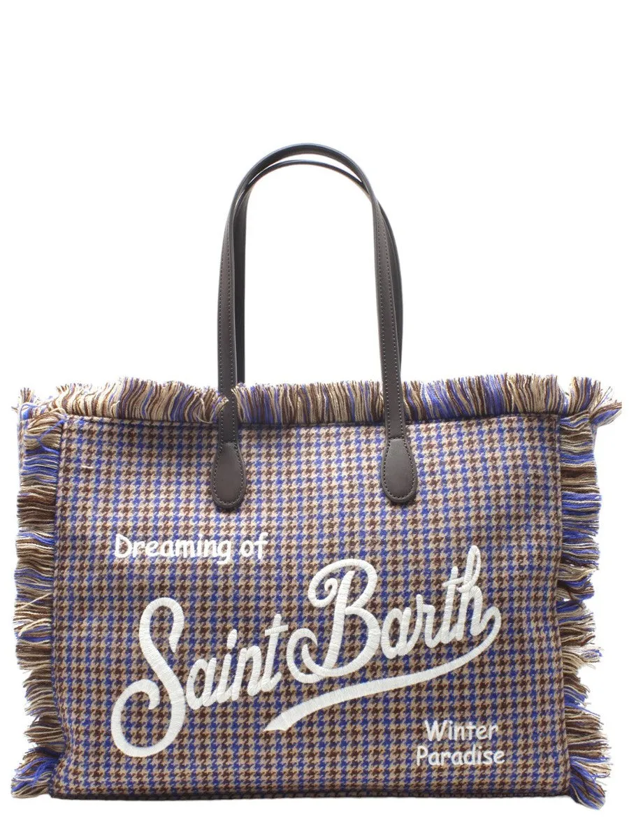 Borsa Vanity stampa pied de poule