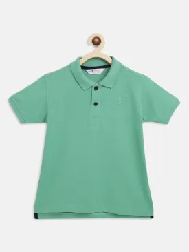 Boys Green Polo T-Shirt