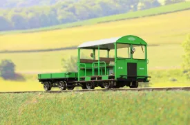 Ellis Clark Trains E1017S Finescale O Gauge Wickham Trolley & Trailer, BR (SR) Green 'DS3321', DCC Sound