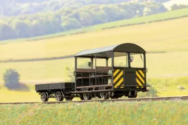 Ellis Clark Trains E1022ZS Finescale O Gauge Wickham Trolley & Trailer Black w/Wasp Stripes, Limited Edition, DCC Sound