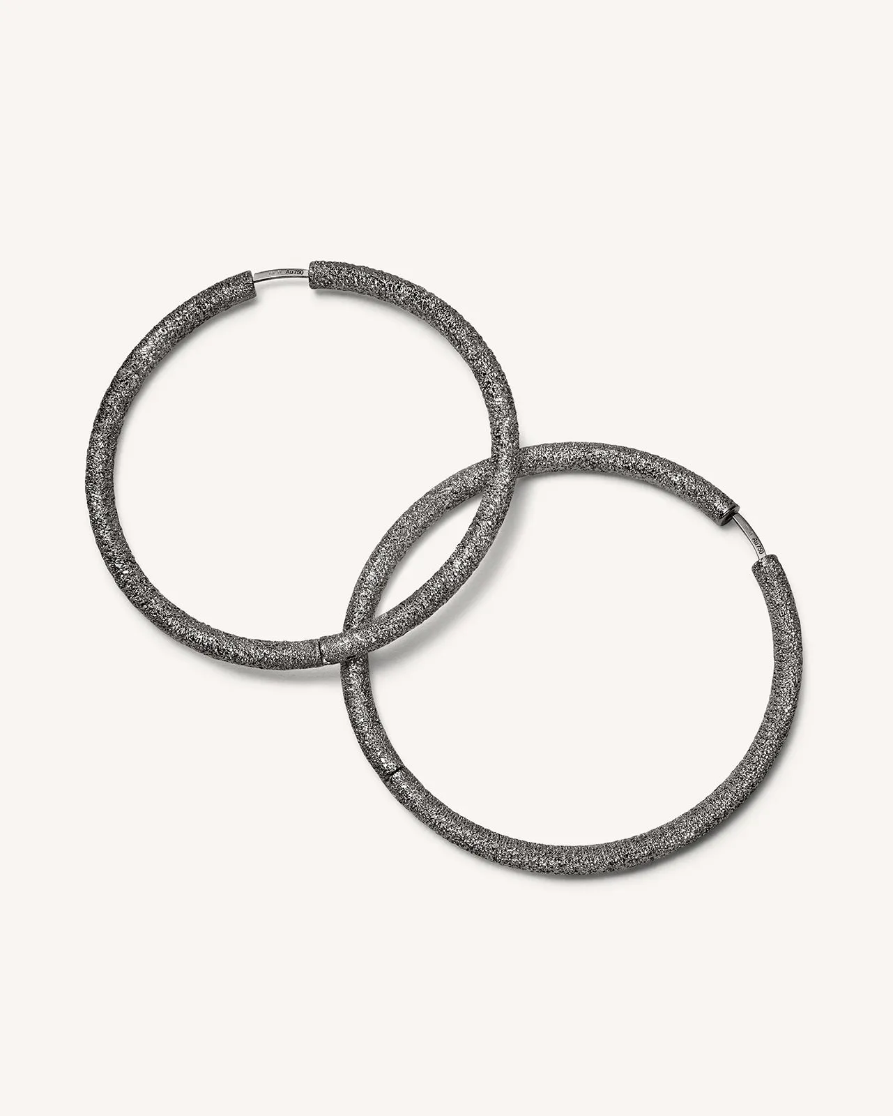 Florentine Finish Extra Large Round Hoop Earrings