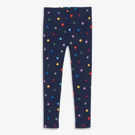 French terry cozy legging in confetti dots