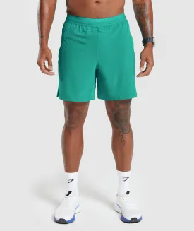 Gymshark Apex 7" Hybrid Shorts - Seafoam Blue