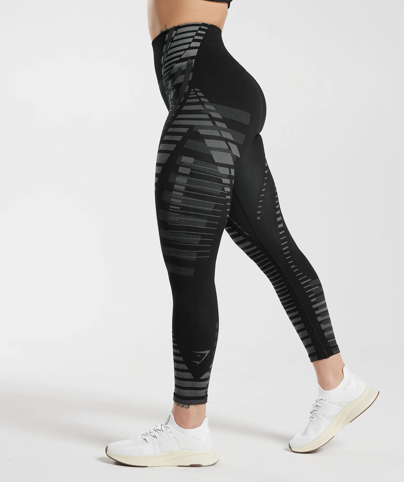 Gymshark Apex Limit Leggings - Black/Light Grey