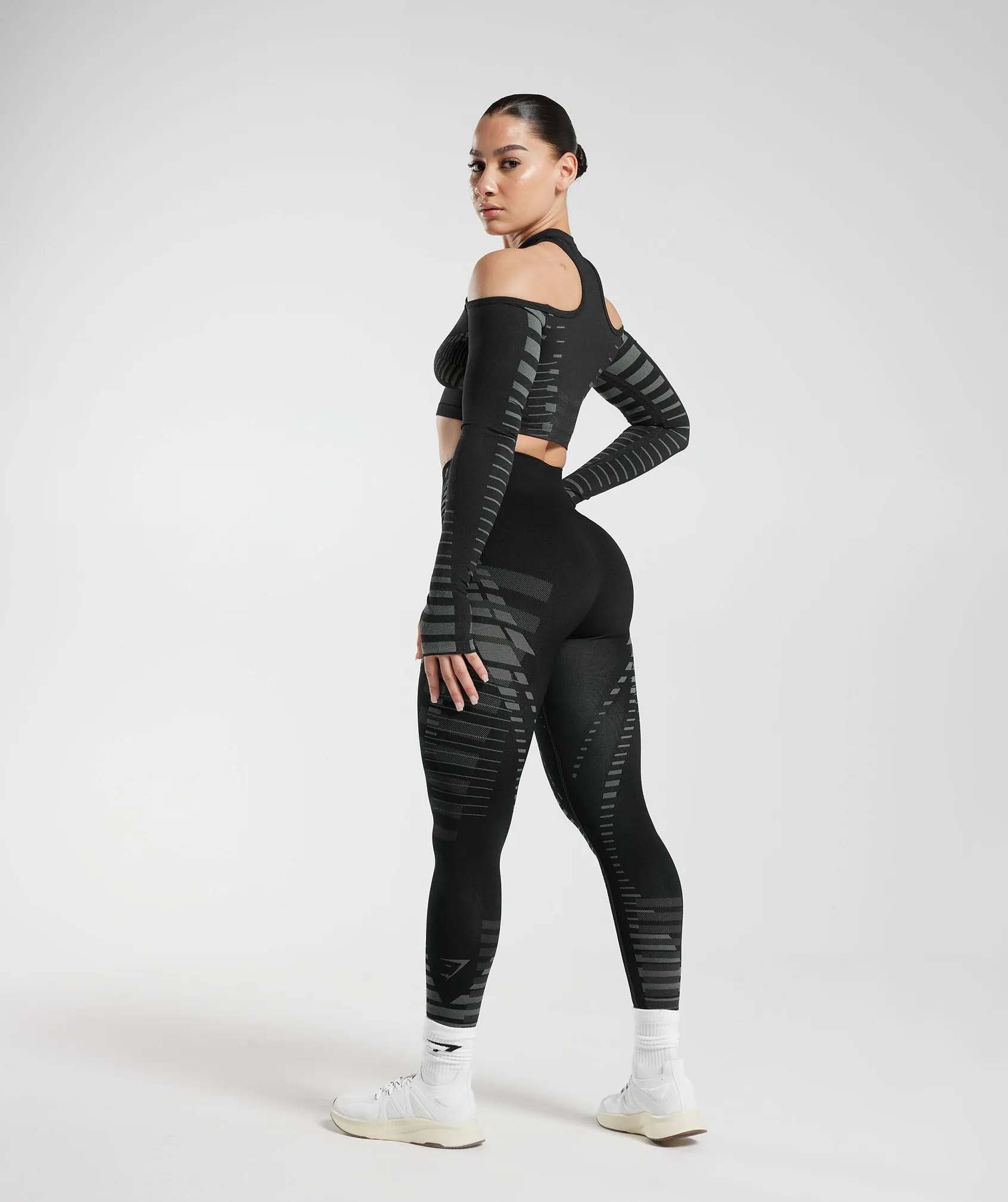 Gymshark Apex Limit Leggings - Black/Light Grey