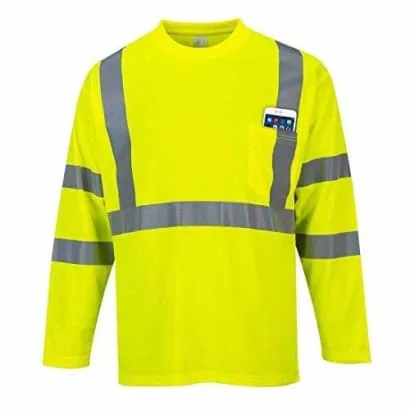 Hi-Vis Long Sleeved T-Shirt with pocket RIS 3279 Portwest S191