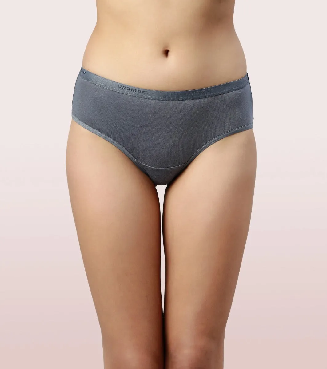 Hipster Panty | Full Coverage & Mid Waist-Assorted-Pack Of 6-Colors And Print May Vary