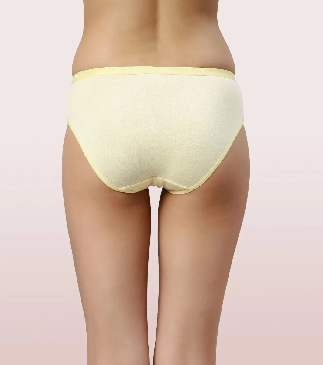 Hipster Panty | Full Coverage & Mid Waist-Assorted-Pack Of 6-Colors And Print May Vary