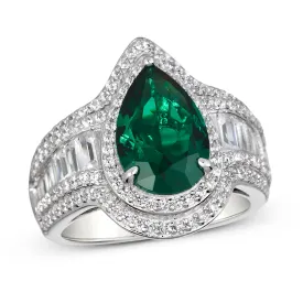 Montage Green Emerald Ring