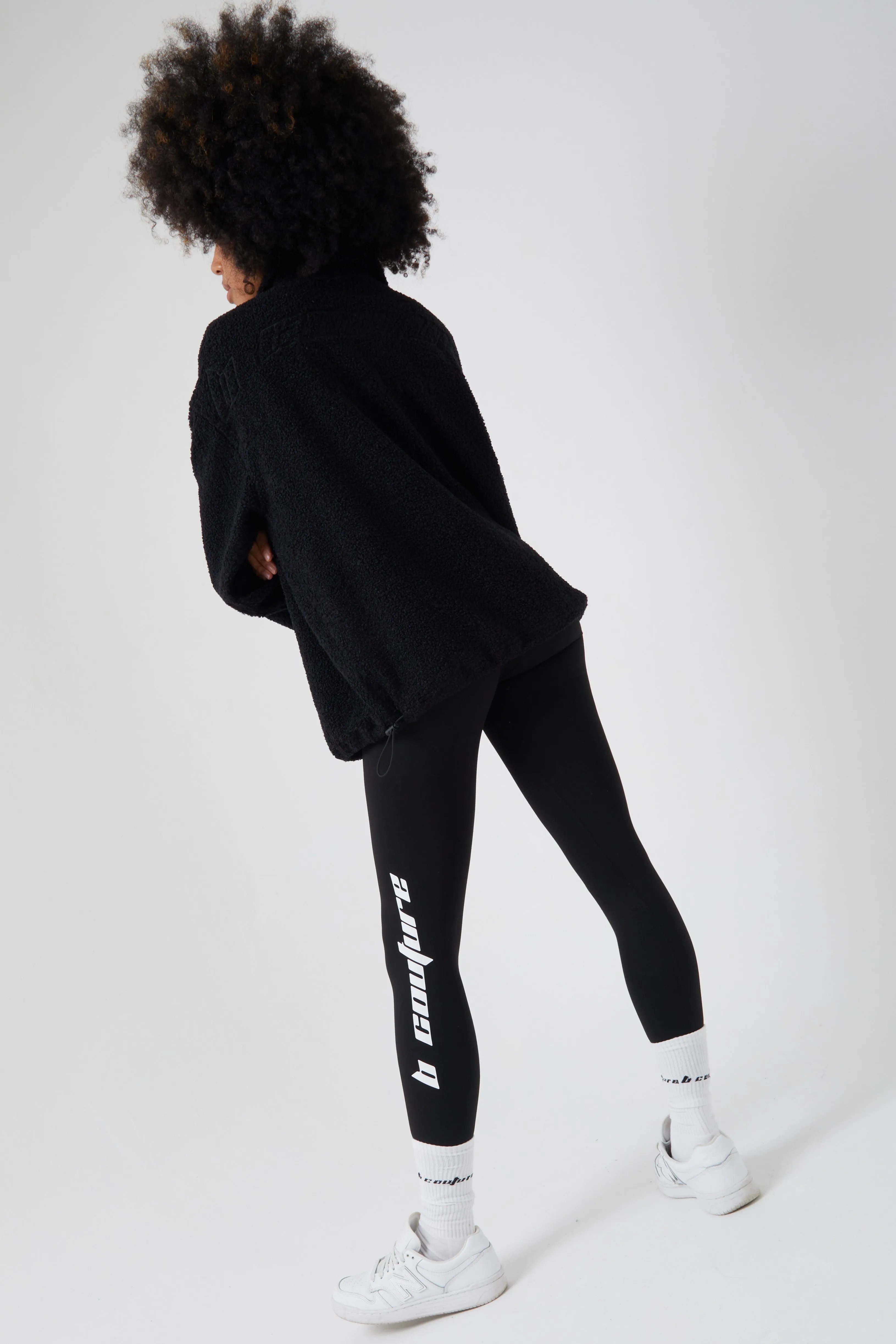 Oak Hill Borg Jumper & Leggings Set - Black