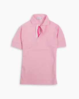 Pink Twin-Trim Short Sleeve Polo