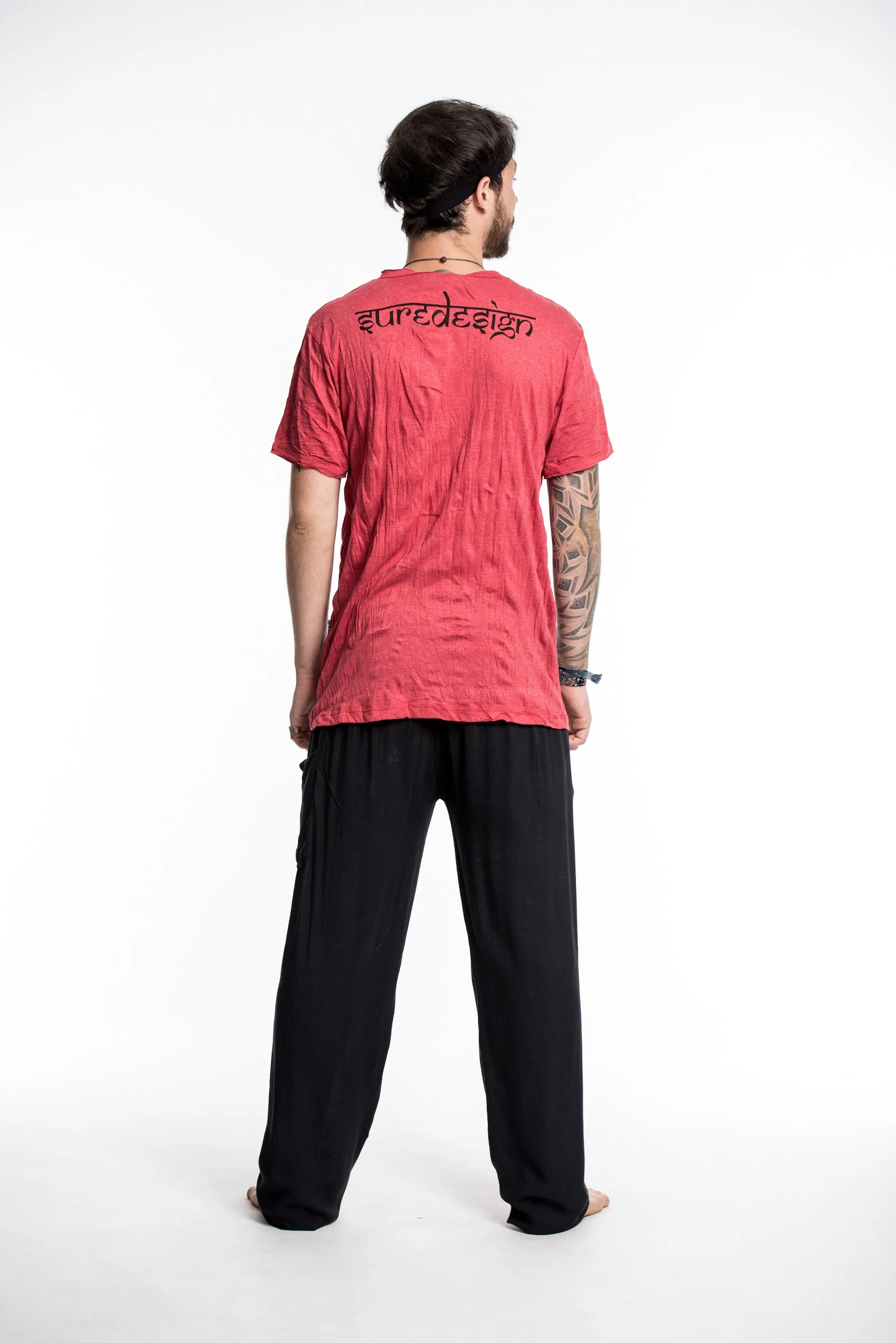 Sure Design Men's Spades Eye T-Shirt Red