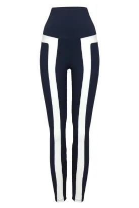 Wishbone Legging Navy/Chantilly