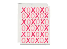 XOXO Kisses and Hugs Valentine's Day greeting card